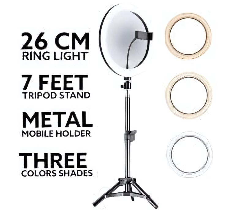 Portable RGB Ring Light for Video Recording & Streaming